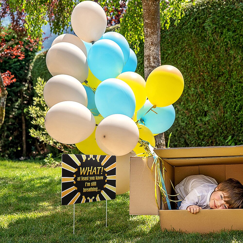 2 Pcs Outdoor Signs Birthday Yard Sign Outdoor Yard Sign for Party Lawn Outdoor