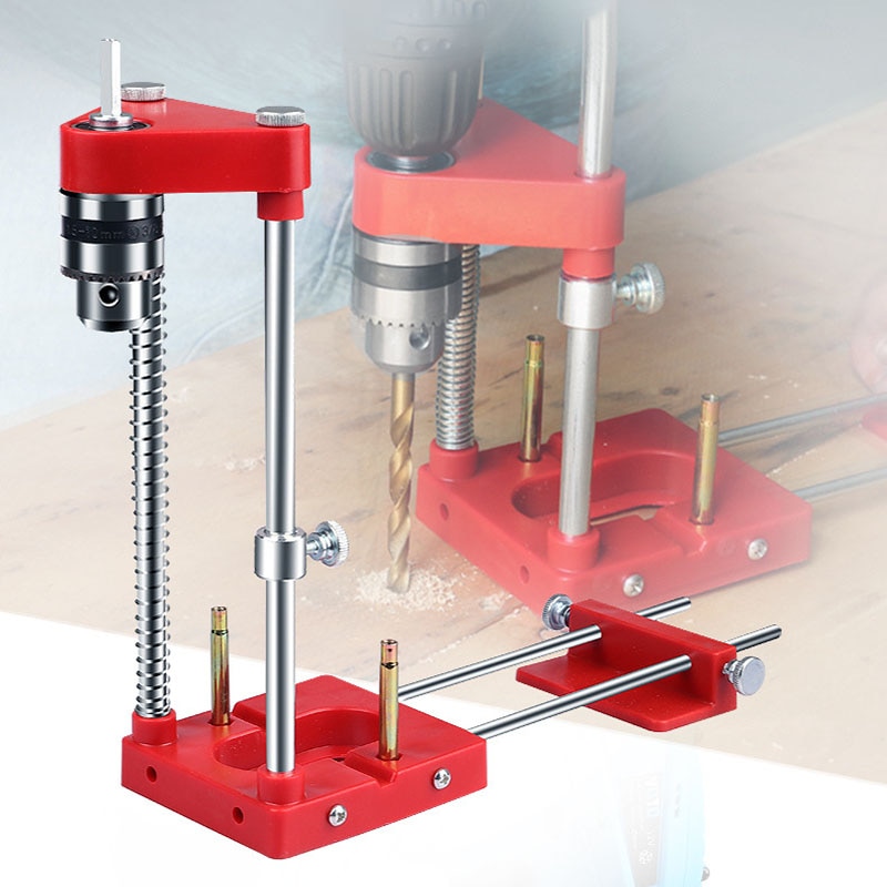 Woodworking Positioning Tool Drill Locator Auto-line Drill Guide Bench Drill Press Machine with Accessories Woodworking Tools