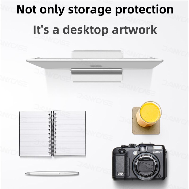 Vertical Laptop Stand For Macbook Air Pro 13 15 16 Desktop Aluminum Stand With Adjustable Dock Size For Notebook Stand