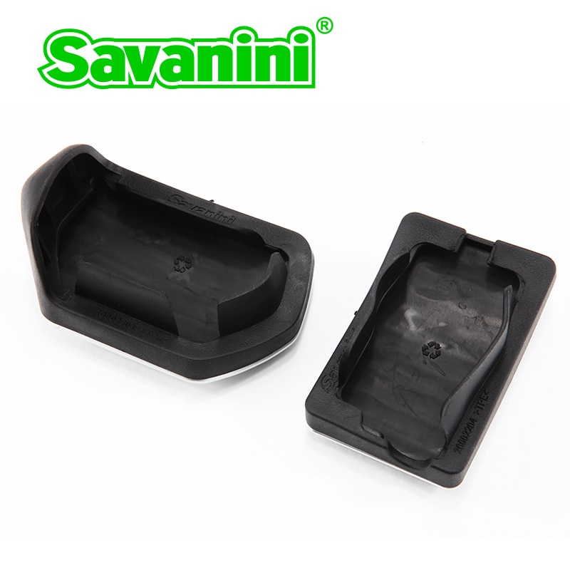 Savanini Footrest Brake Gas Accelerator pedal pad no drilling for Peugeot 508/Citroen C5 AT/MT. Alumnium alloy Non slip