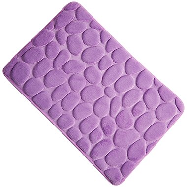 3D Steen badkamer mat 40*60 cm Foam Geheugen Matten badkamer tapijt Voor Vloer Badmat Antislip tapijt Deurmat tapete banheiro YH-S-002: violet