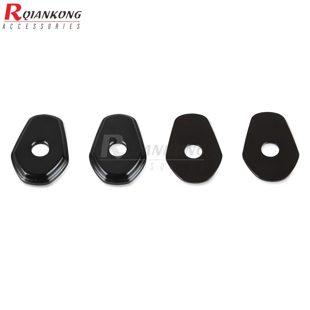 Pour Suzuki DR-Z 400 SM GSF 600S 650/A/S/SA 1200/S/SA Bandit ABS moto clignotants indicateur adaptateur entretoises accessoires: Black