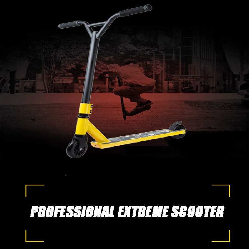 Draagbare 6061 Luchtvaart Aluminium Twee Rondes Professionele Extreme Sport Scooter Freestyle Straat Surfen Kick Scooter