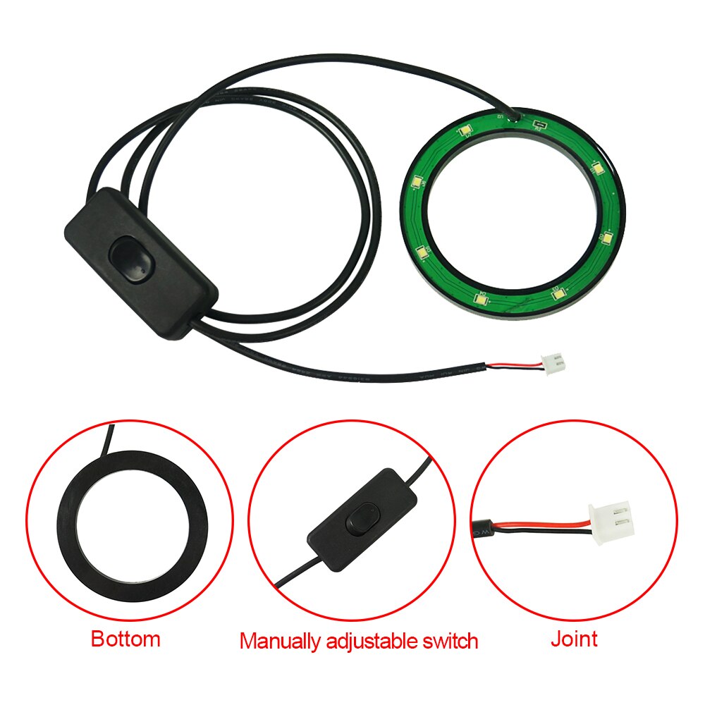 LED Light Machine Spindle Fixed LED Lamp for 1500W 2200W 65MM 80MM Spindle Motor CNC Router Engraving Machine Tool Accessories