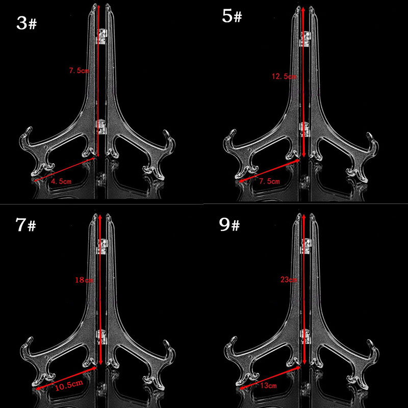 1 pcs Clear Plate picture Frame Display Rack Plate cadre photo Frame Easel Stand Photo Pedestal Holder Home Decor Tool quadros