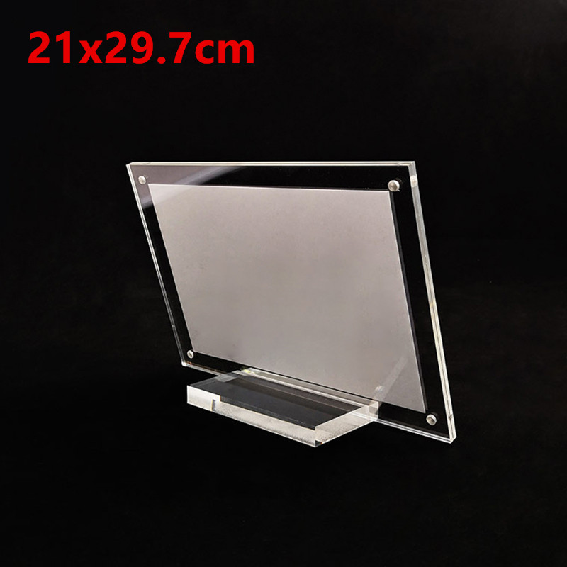 A5/A4 Acrylic Photo Frame Certificate Camp Poster Display Stand W/ 1 Set Nails For Homes,offices,cafes,bars,hotels Decorations: C 21x29.7cm