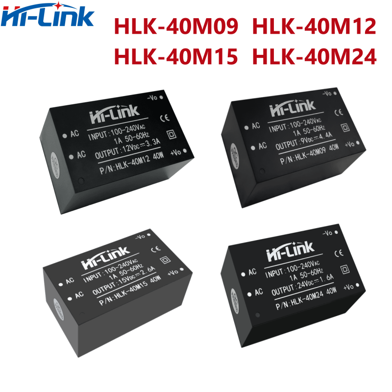 40W ACDC Intelligent Hi-Link AC/DC HLK-40M12 220V To 12V 40W 3.3A Output Mini Size Adjustable Power Supply Converter CE/RoHS