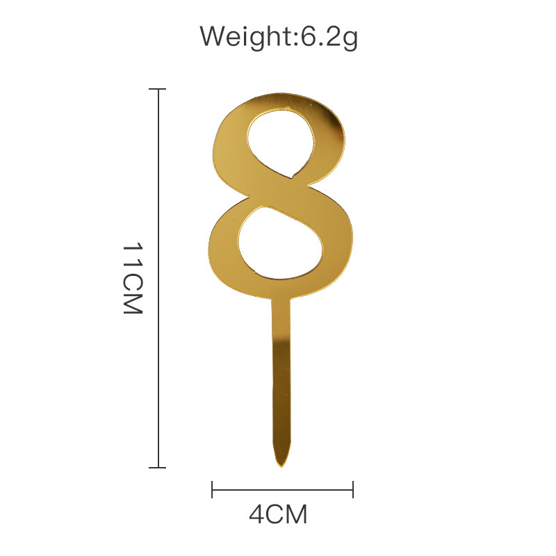 10 Stuks Acryl Tafelnummers Goud - Spiegel Finish, Nummers 0-9 | Voor Bruiloften, Feesten & Evenementen | Inclusief Sokkel, Eenvoudig Op Te Zetten