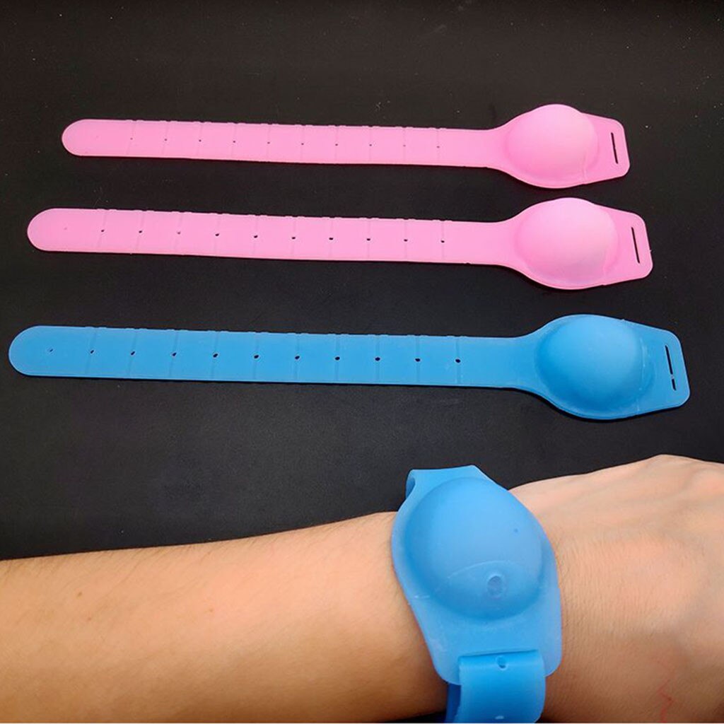 Disinfettante per le mani di Erogazione Portatile braccialetto Del Braccialetto Mano distributore 10ML Creativo Strumenti di Pulizia Portatile Distributori di Sapone