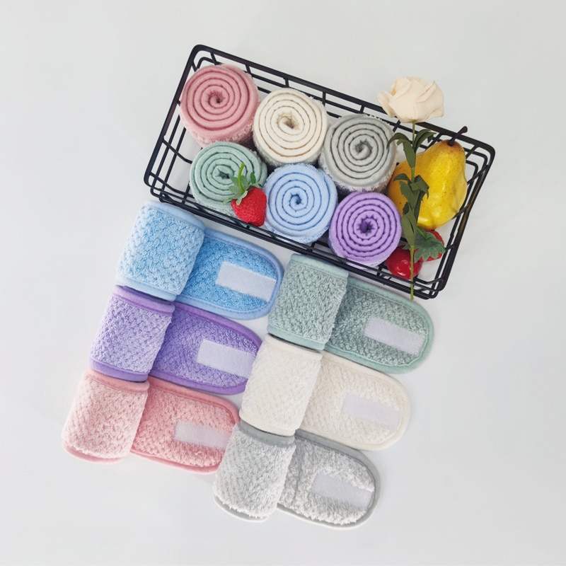 Verstelbare brede haarband antislip yoga spa bad douche make-up wash gezicht cosmetische hoofdband dames make-up accessoires