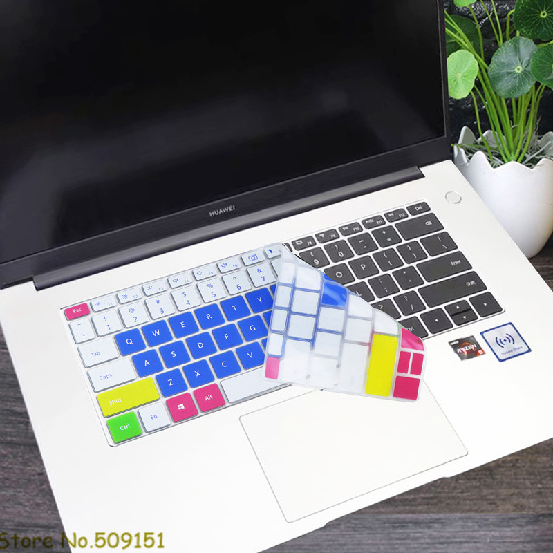 For Huawei Honor MagicBook 15 Laptop 15.6 inch Silicone Keyboard Skin Cover Protector MAGIC BOOK 15-inch: Candy blue
