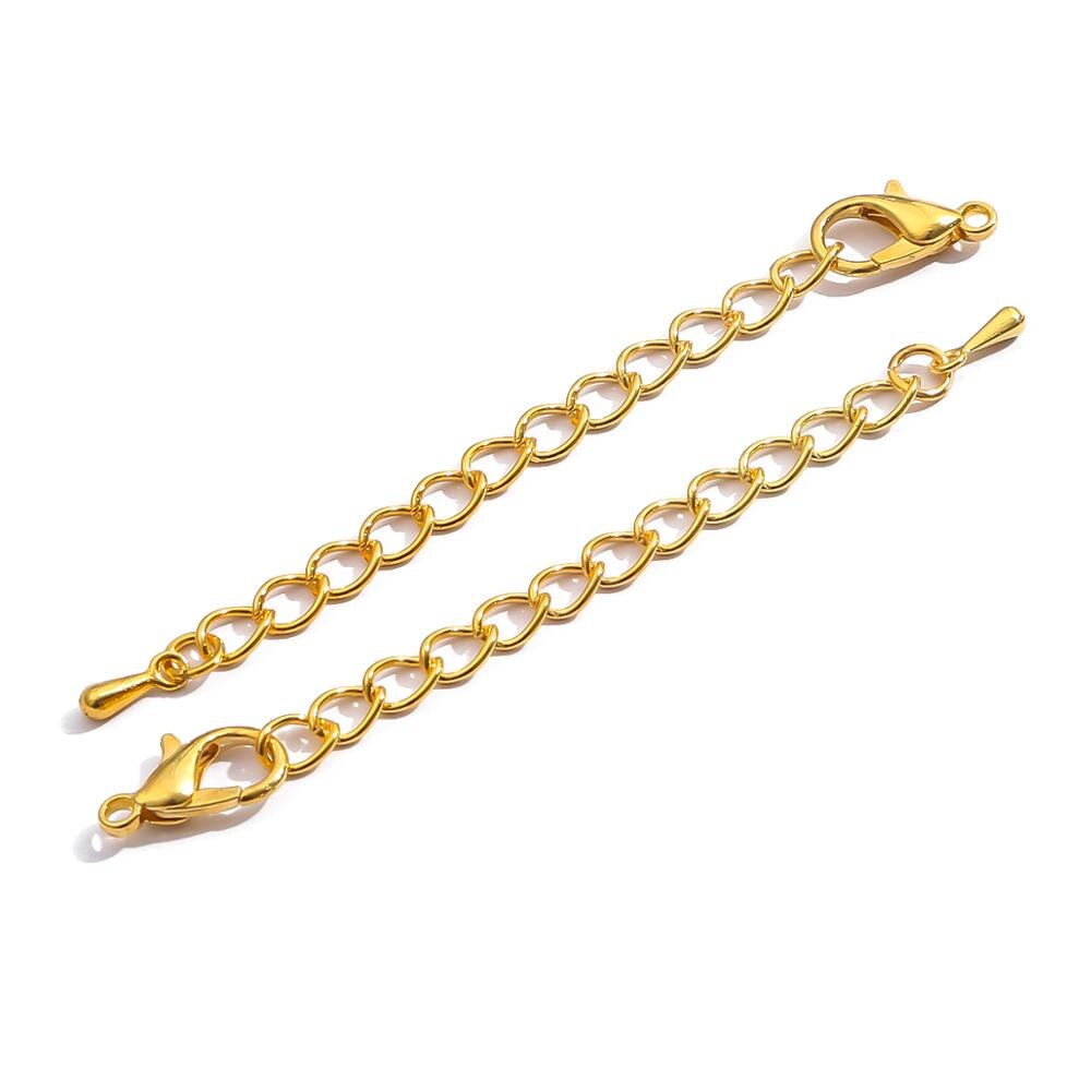 10 pièces 6 couleurs collier Extender Bracelet Extender Extension queues bricolage artisanat bijoux trouver des connecteurs assortis