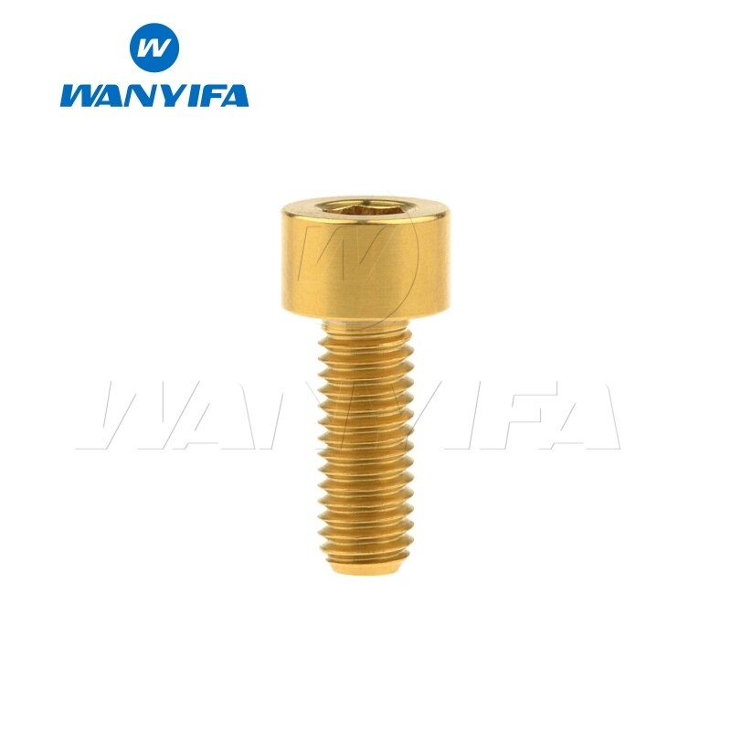 Wanyifa titan bolt  m5 x 10 12 16 18mm unbrakonøkkel stigma hode ti skrue til sykkelstamme setepinne: M5 x 16mm måke
