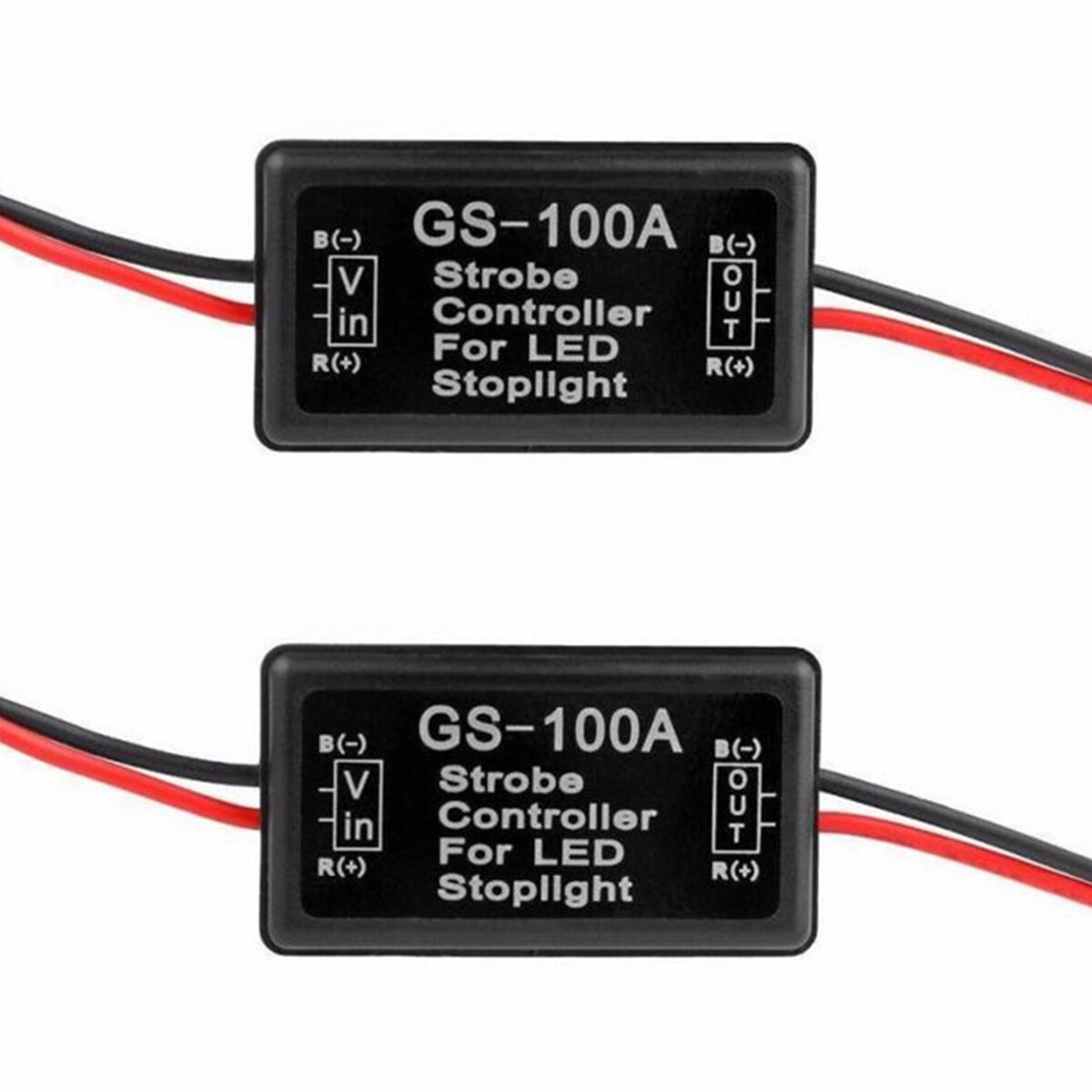 ​2pcs 24W Flash Strobe Controller Flasher Module for LED Brake Light Tail Stop Light （12-30V）