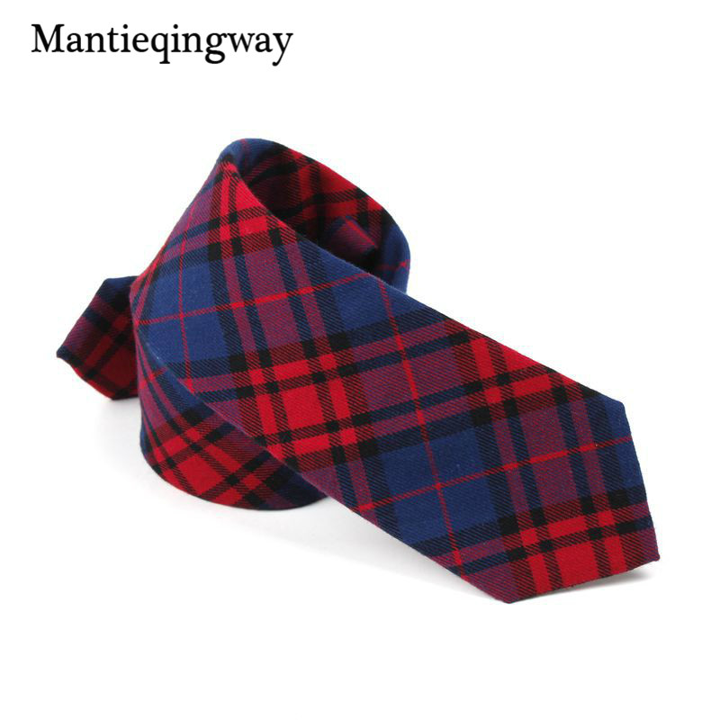 Corbatas de lazo a cuadros de 6cm estilo inglés para hombres y mujeres corbatas para boda Formal Wear Business Suit corbatas de algodón flaco: 11