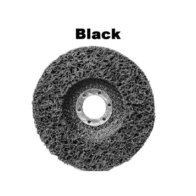 115mm Poly Strip Disc Abrasive Wheel Paint Rust Remover Clean Grinding Wheels for Motorcycles Durable Angle Grinder Car: Black / 115x22mm
