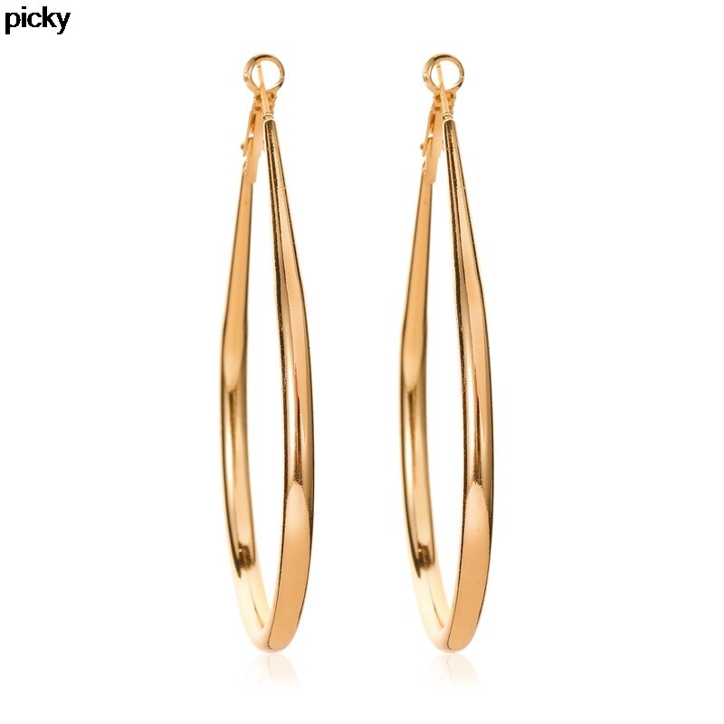 Trendy Grote Cirkel Gouden Oorringen Voor Vrouwen Ronde Oorbellen Ringen Hoops Vrouwen Oor Creolen Sieraden Accessoires