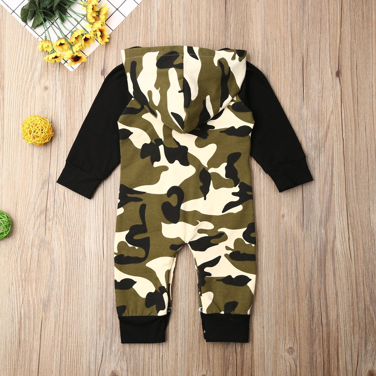 2019 Primavera Outono Bebê Roupa Infantil Roupas de Bebê Menino Manga Longa Dinossauro/Camuflagem Bolso Romper Macacões Outfit Geral
