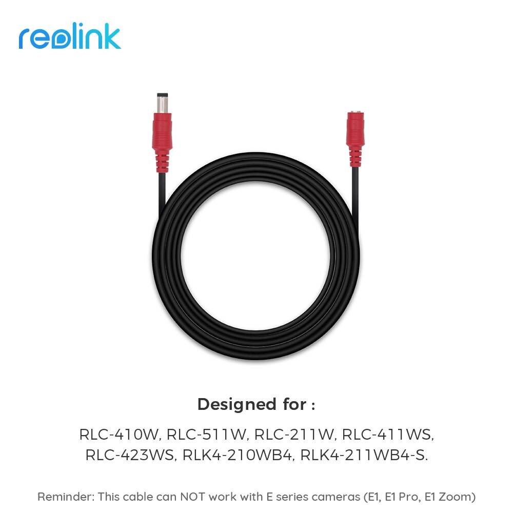 4,5 M / 18M Cable de extensión de alimentación para Reolink WIFI IP cámaras