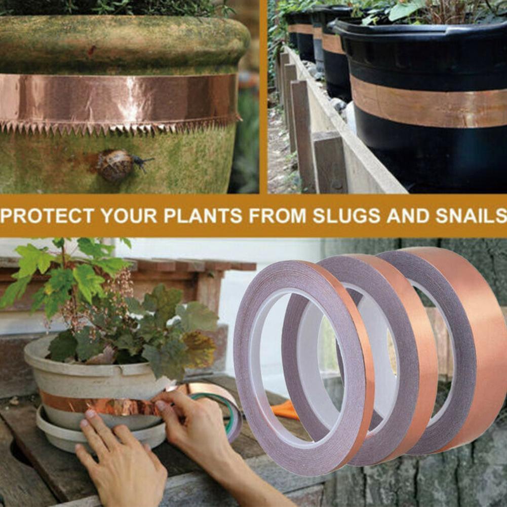 20 Meters Single Side Conductive Copper Foil Tape Strip 5mm Shielding EMI Tape 20mm Adhesive 10mm Heat Resist H3D4