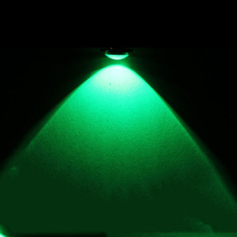 4x nedsænket ledet bådlampe  ip68 vandtæt undersøisk havnebåd fiskeri natlys 12v udendørs ført piscina luz spotlight: Grøn