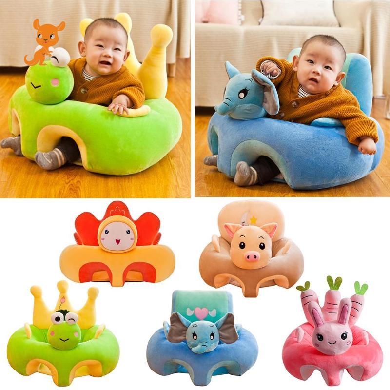 Sofa Unterstützung Sitz Abdeckung Baby Plüsch Stuhl Lernen Zu Sitzen Komfortable Kleinkind Nest Puff Waschbar ohne Füllstoff Wiege Sofa Stuhl