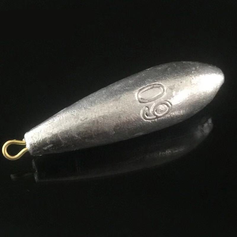1pack 5g-1000g Lead Sinkers Water Lead Weights Oval Split Shot Olive In Line Fishing Tackle Accessories Hollow And Solid