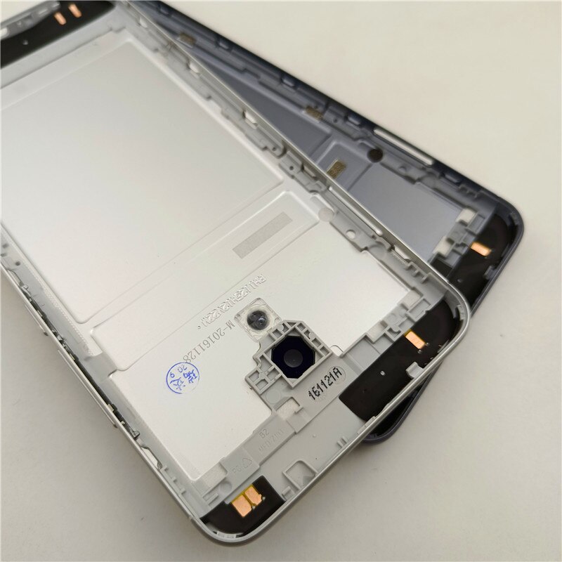 Voor Meizu M5S M612H M612M Metalen Batterij Back Cover Vervangende Onderdelen Case Met Knoppen Camera Lens