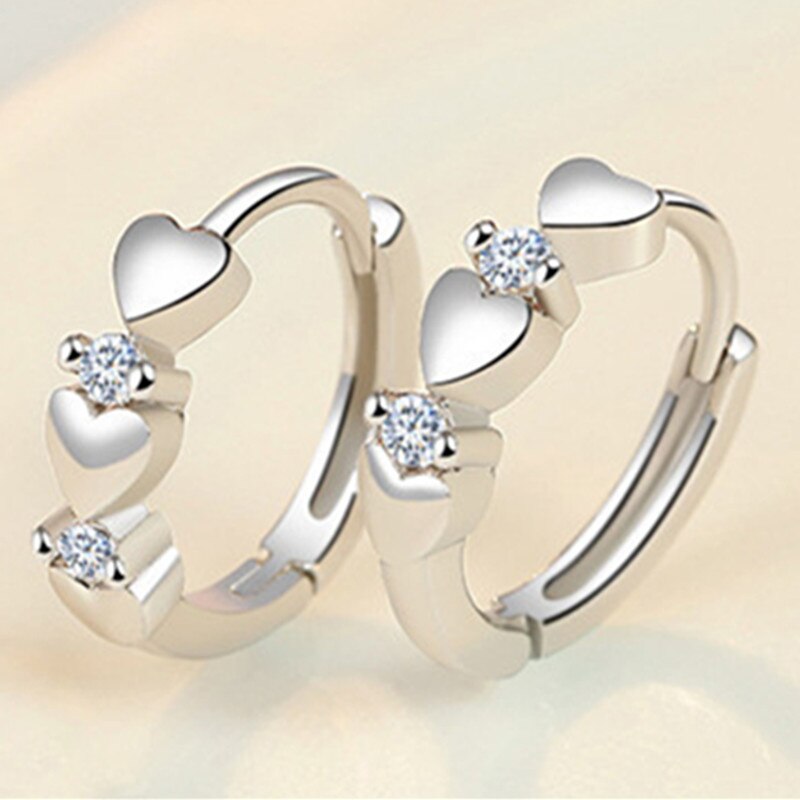 Moda requintado amor zircão brincos fivela redonda brincos de jóias anel brincos de noivado de casamento feminino presente de aniversário brincos feminino brinco masculino acessorios femininos