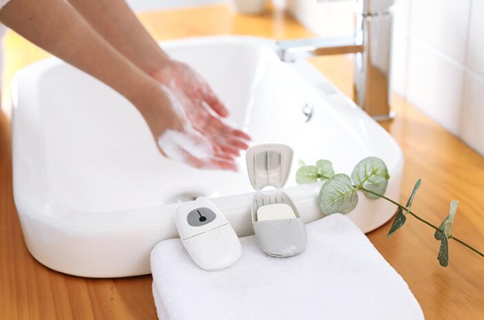 Savon de Boxe jetable | Savon de voyage en plein air, savon de toilette jetable, lavage des mains, bain à main, tranches propres parfumées, feuilles, Mini savon Portable
