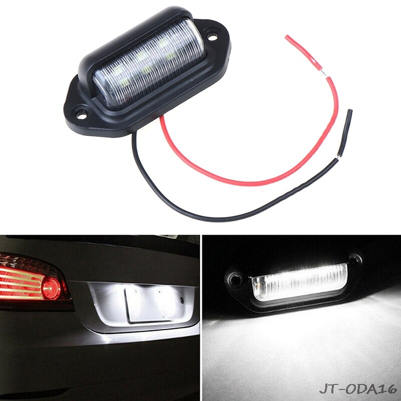 1Pcs Waterdichte IP65 Kentekenverlichting Auto Vrachtwagen Trailer Stap Lamp Kentekenverlichting Auto Accessoires