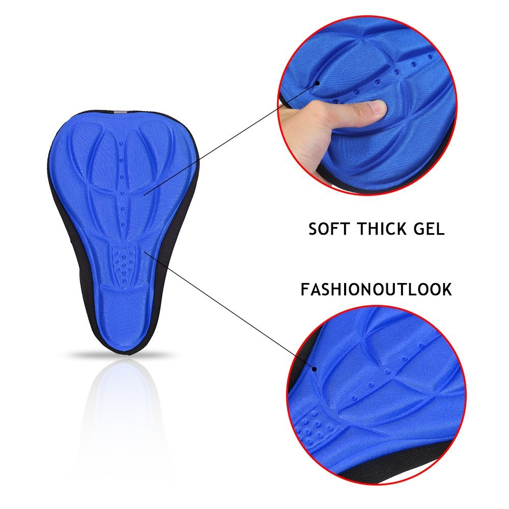 3 fundas para sillín de bicicleta dsoft, asiento de bicicleta de montaña, alfombrilla de silicona para sillín, cojín, funda para sillín de bicicleta, accesorios para bicicleta  d40