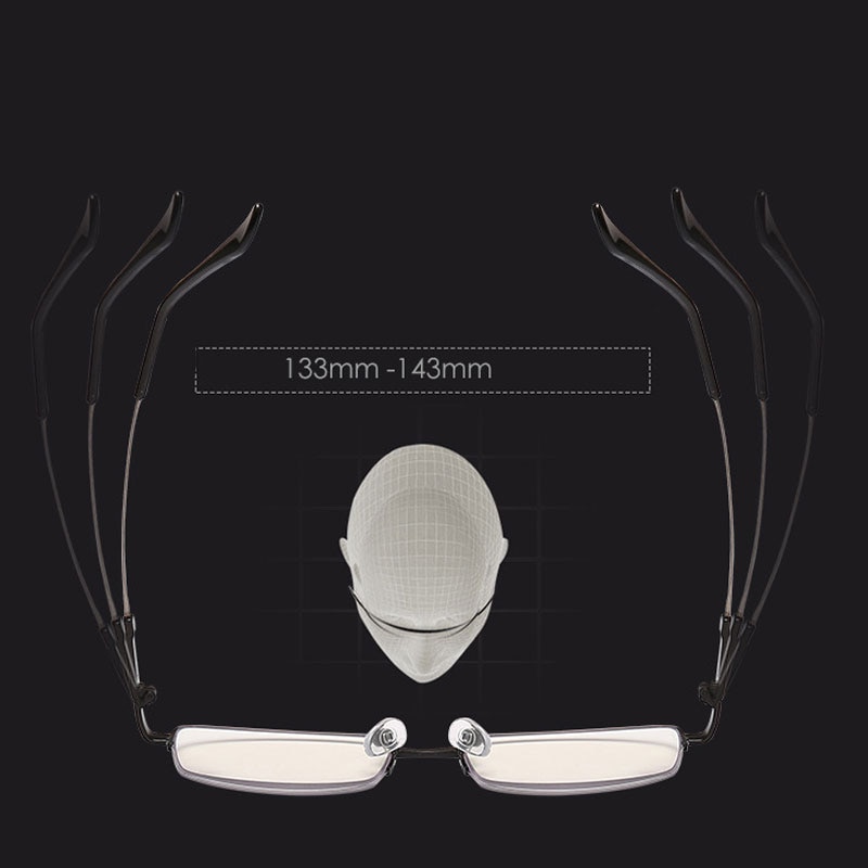 Ultra-light Memory Titanium Reading Glasses Men Progressive Eyeglasses Intelligent zoom Spectacles Women Anti-blue