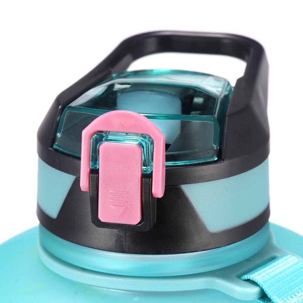 1 Gallon Water Bottle with Straw Time Marker 3.78L Large Capacity Fitness Sport Waters Jug safe and fall-resistant