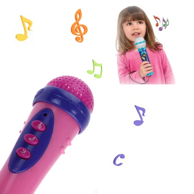 Nette Mädchen Jungen Mikrofon Mic Karaoke Singen Lustige Musik Spielzeug Art freundlicher Art Kreativität Phantasie Bildung