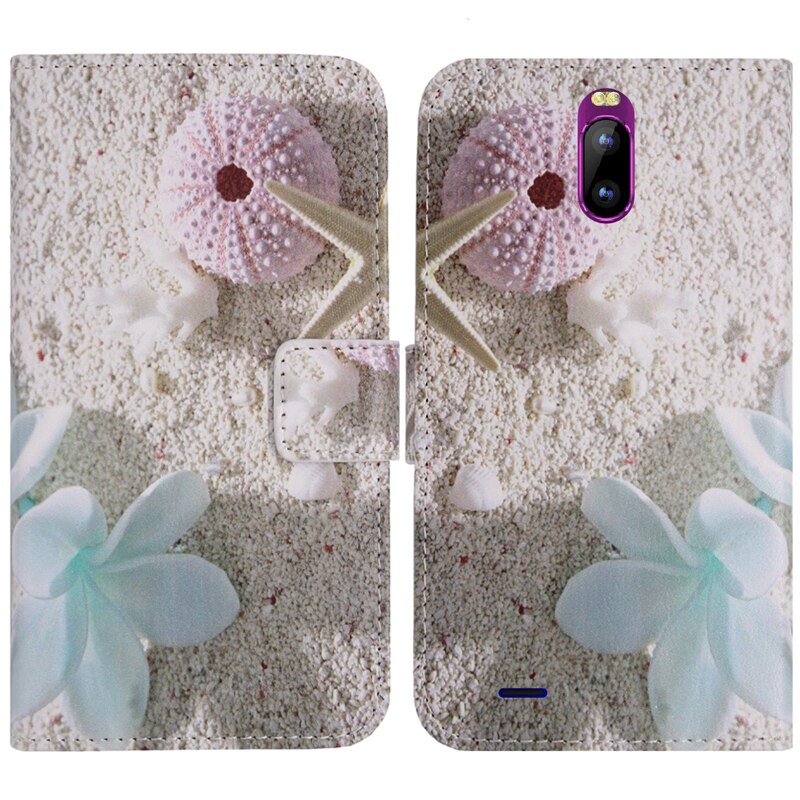 TienJueShi-Funda de cuero con tapa de protección para adolescentes, estilo Patter, DUODUOGO J6 Plus, monedero
