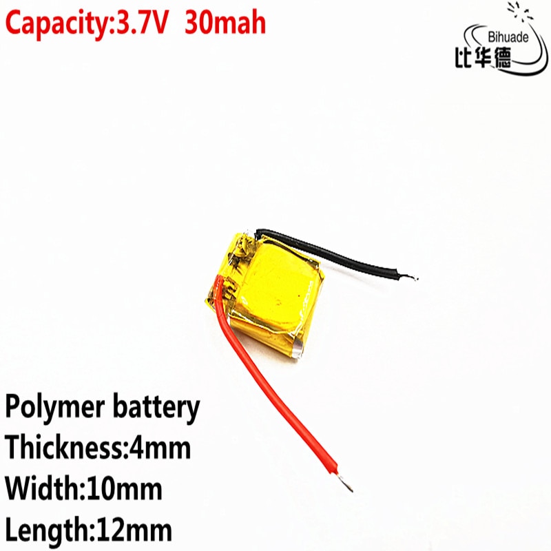 Liter energi batteri god qulity 3.7v polymer lithium batteri 30 mah 401012 is egnet til  i7 bluetooth headset  mp3 mp4