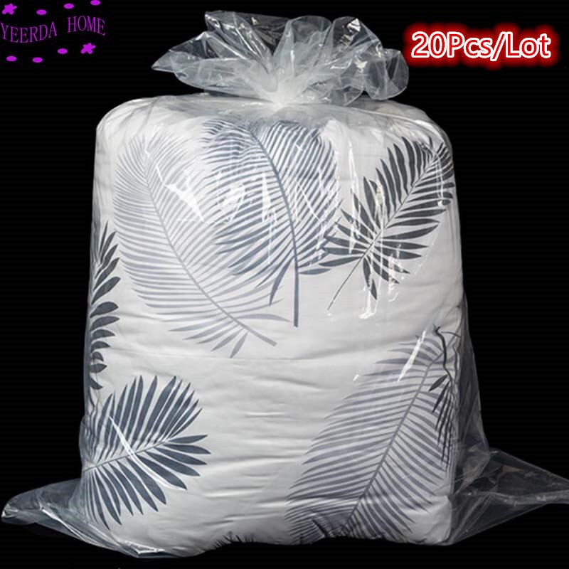 Bolsa de edredón de tamaño Ultra grande, bolsa de acabado de ropa a prueba de humedad, bolsa grande de plástico transparente, se mueve para empaquetar, 20 unids/lote