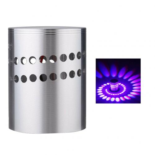 Plafonnier à effet spirale, multi-trous, rvb 265, 3W, AC 85/mur LED V, luminaire décoratif de plafond, couloir ou fête: Purple Light