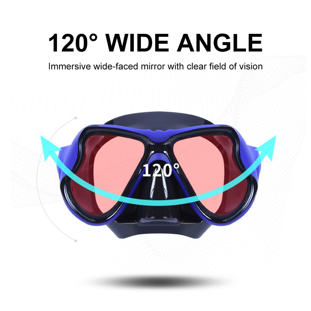 Scuba Diving Mask Snorkel Anti-Fog Goggles Glasse Set Adult Silicone Swimming Fishing Pool Equipment