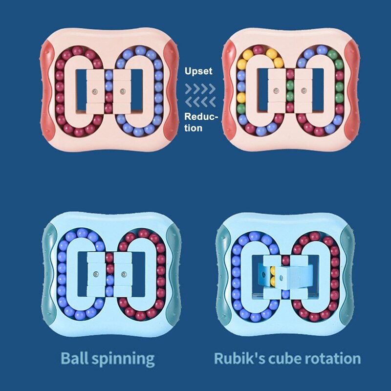 Creatieve Roterende Mini Ball Cube Voor Kinderen Vinger Intelligentie Gyroscoop Disc Kids Vroege Educatief Hersenen Ontwikkeling Speelgoed