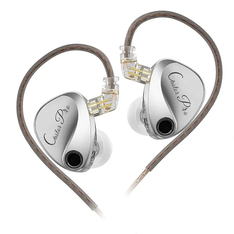 KZ Castor PRO Bekabelde oortelefoon Dynamische stuurprogramma's Hoogwaardige afstembare oortelefoon Hfi-geluidskwaliteit Bass-headsets IEM Gaming-headset: green