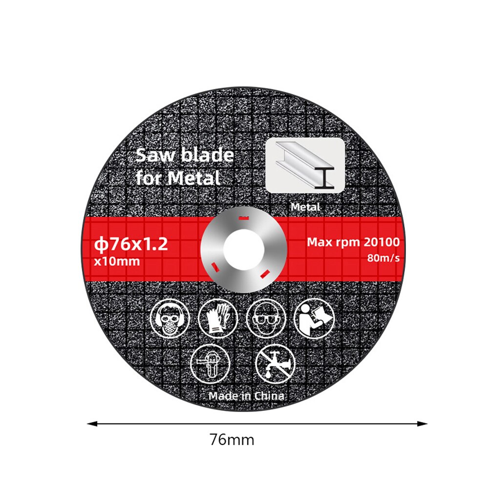 1/10pcs 76mm Metal Cutting Discs Cut Off Wheels Grinding Discs Wear Resistance Angle Grinder Wheel Power Double Net Cutting Disc