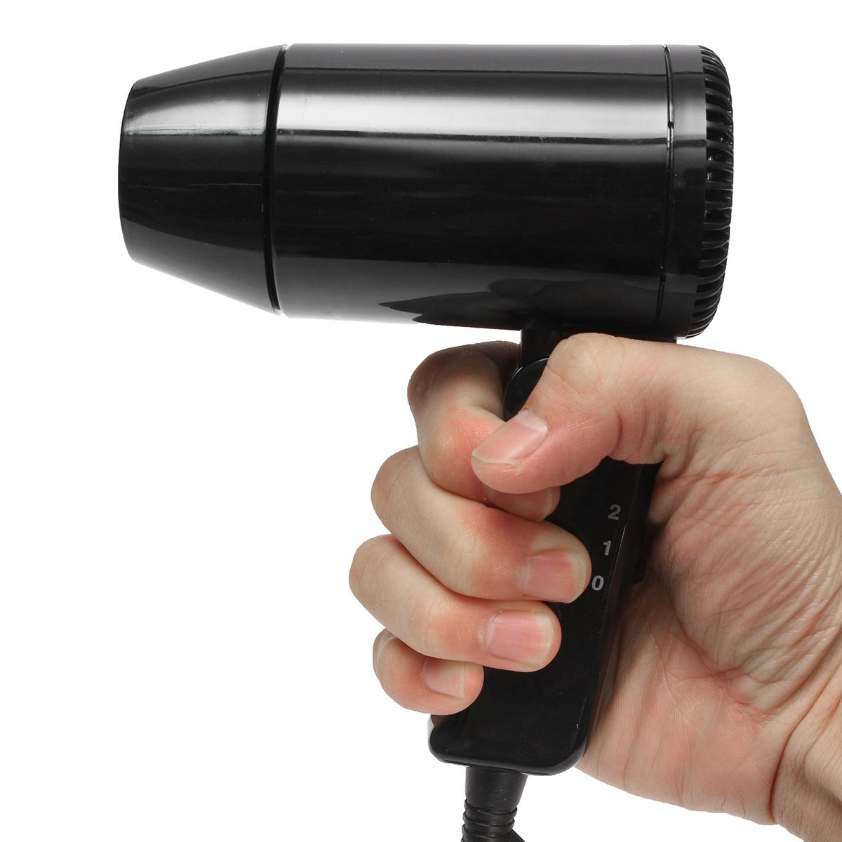 Draagbare Opvouwbare 12V Auto Föhn Auto-Styling Hair Blow Drye Warmte Blower Wind Voor Reizen