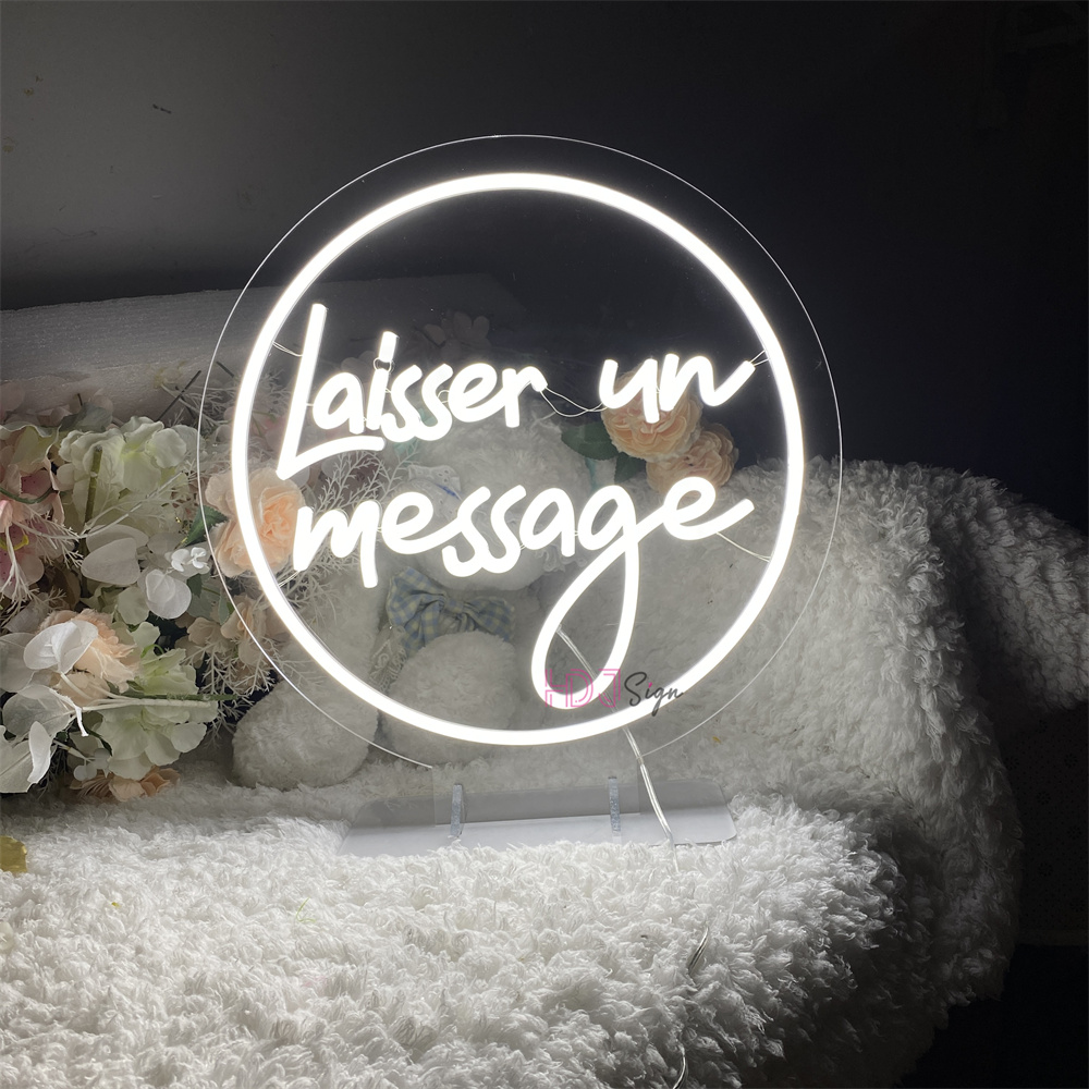 Letrero de neón Led para dejar un mensaje, decoración de mesa de para dormitorio, luces nocturnas de escritorio, lámpara, letreros de neón, decoración USB para cafetería y boda