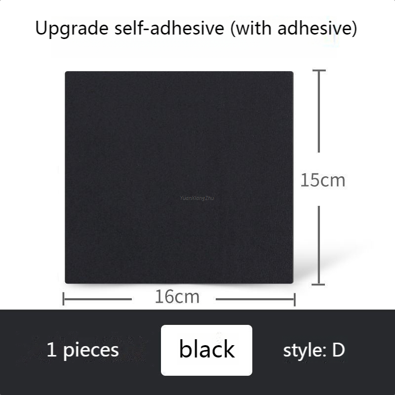 Parche adhesivo para reparación de calzado, pegatina para reparación de Vamp, adhesivo para plantillas, Protector de talón, herramienta para el cuidado de los pies, forrado, antidesgaste: D-Black