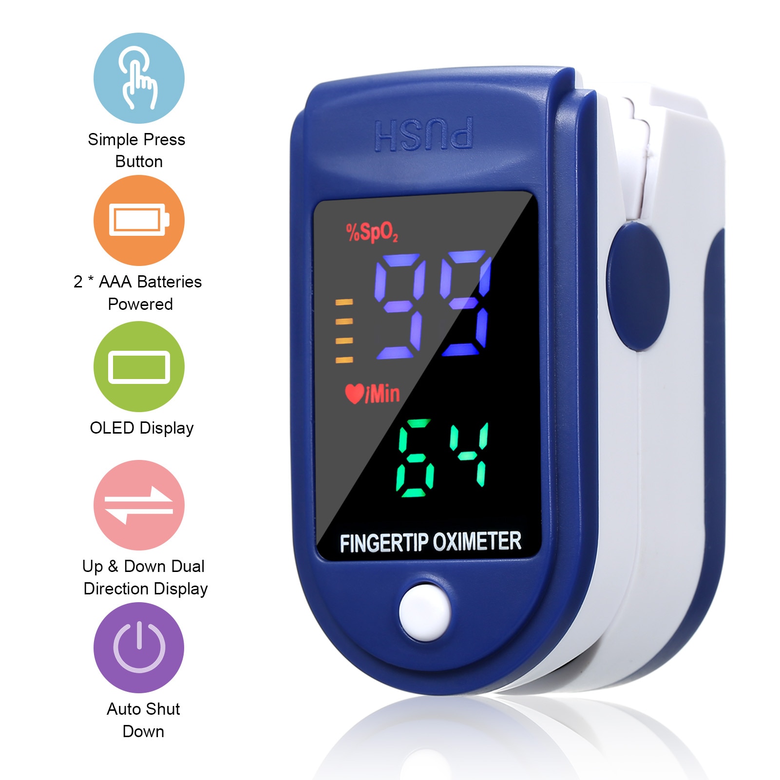 Digitale Vinger Oximeter Oled Pulsoximeter Display Oximeter Een Vinger Gezondheid Diagnostische Monitor Tool Medische Apparatuur