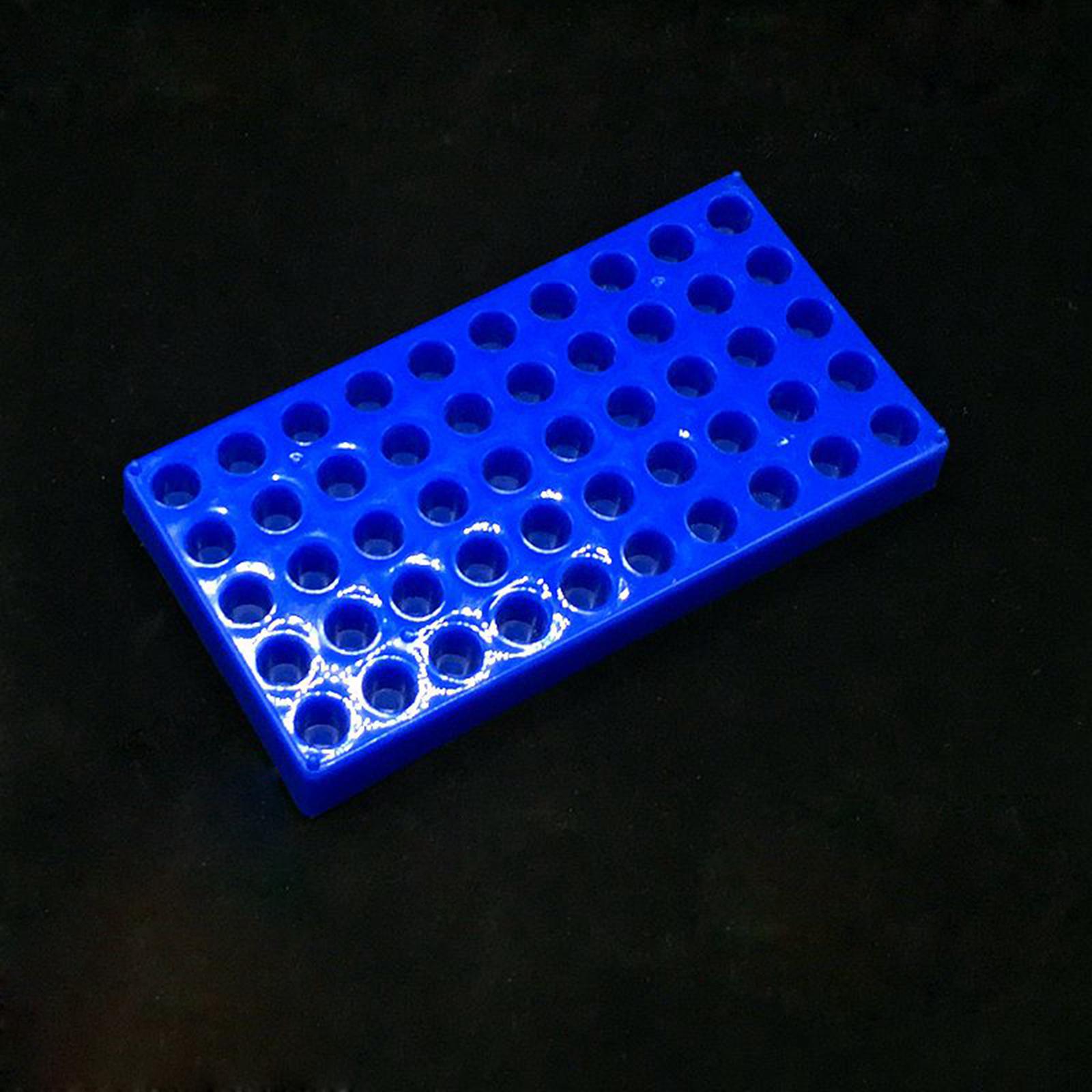 50 Holes Plastic Centrifuge Tube Rack Laboratory Test Tubes Holder Bracket Rack 1.5/2ml Centrifuge Vials Stand Diameter 12mm