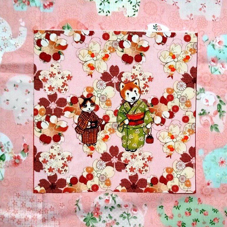 15*15Cm Nieuwjaar Feestelijke Rode Envelop Stof Purse Frame Katoen Canvas Hand Geverfd Stof Decoratieve Schilderkunst: 4