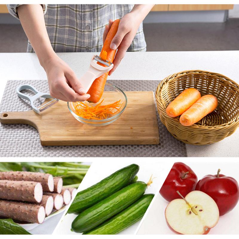 2 in 1 Julienne Peeler Vegetable Cutter Double Planing Grater Slicer Carrot Potato Grater Cutter Grinder Kitchen Gadget Tools